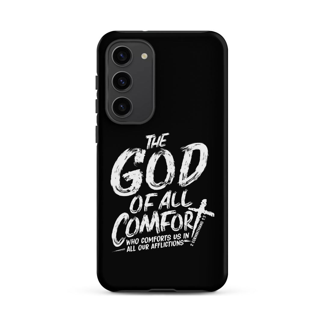 Christian Phone Case God of All Comfort Black for Samsung® Samsung® Phone Cases Matte Samsung Galaxy S23 Plus 