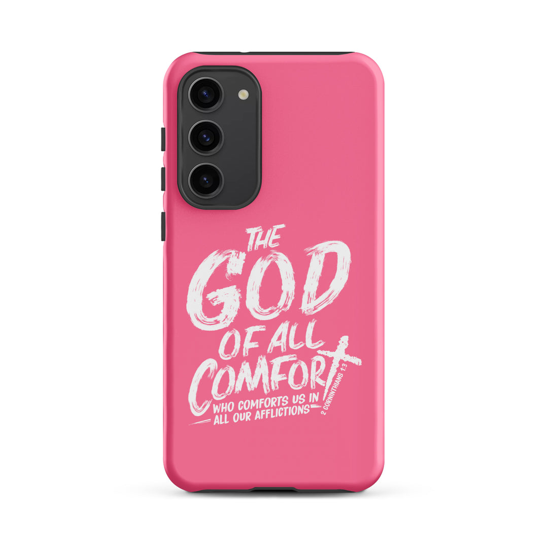 Christian Phone Case God of All Comfort Pink for Samsung® Samsung® Phone Cases Matte Samsung Galaxy S23 Plus 