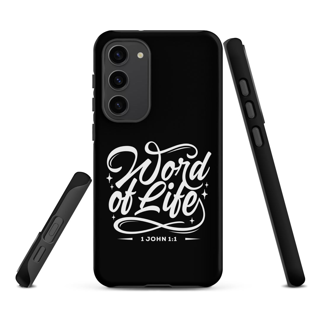 Christian Phone Case Word of Life Black for Samsung® Samsung® Phone Cases   