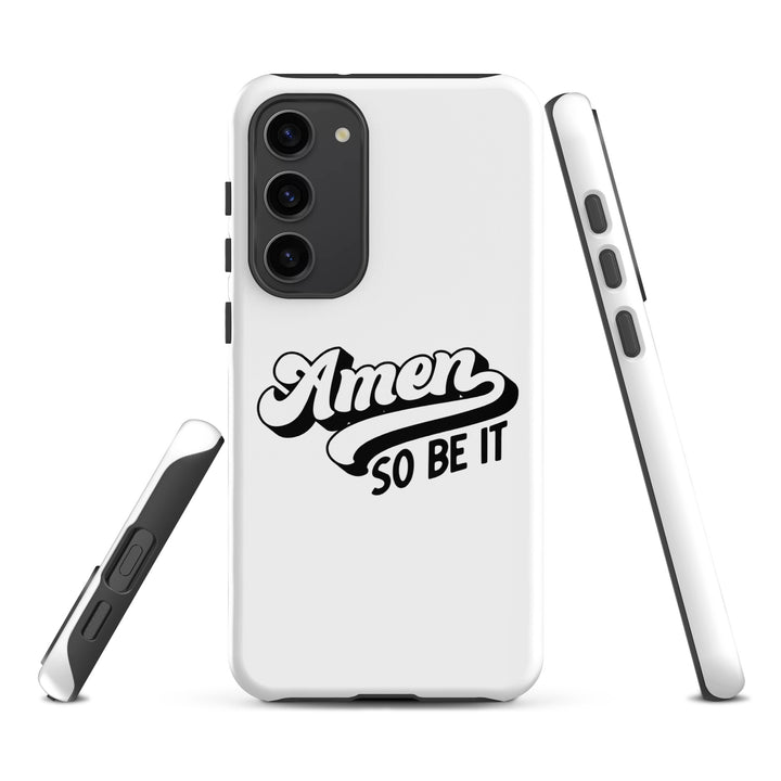 Christian Phone Case Amen So Be It White for Samsung® Samsung® Phone Cases   