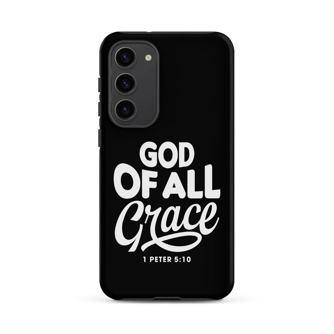 Christian Phone Case God of All Grace Black for Samsung® Samsung® Phone Cases Matte Samsung Galaxy S23 Plus 