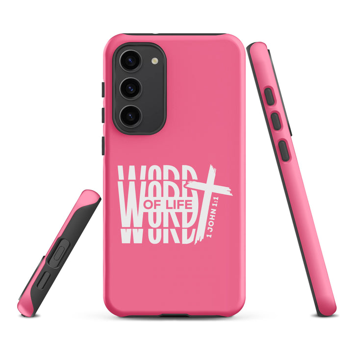 Christian Phone Case Word of Life Cross Pink for Samsung® Samsung® Phone Cases   