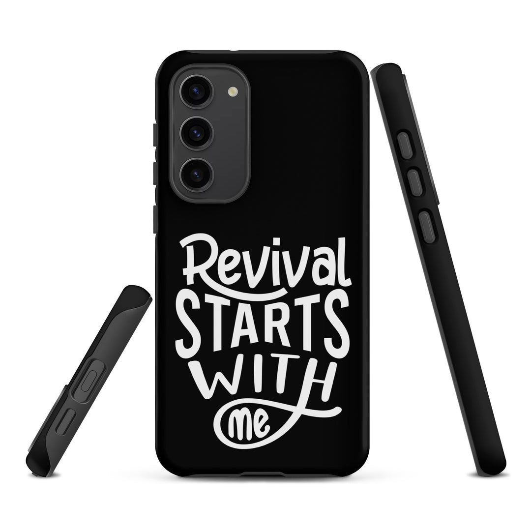 Christian Phone Case Revival Starts With Me Black for Samsung® Samsung® Phone Cases   