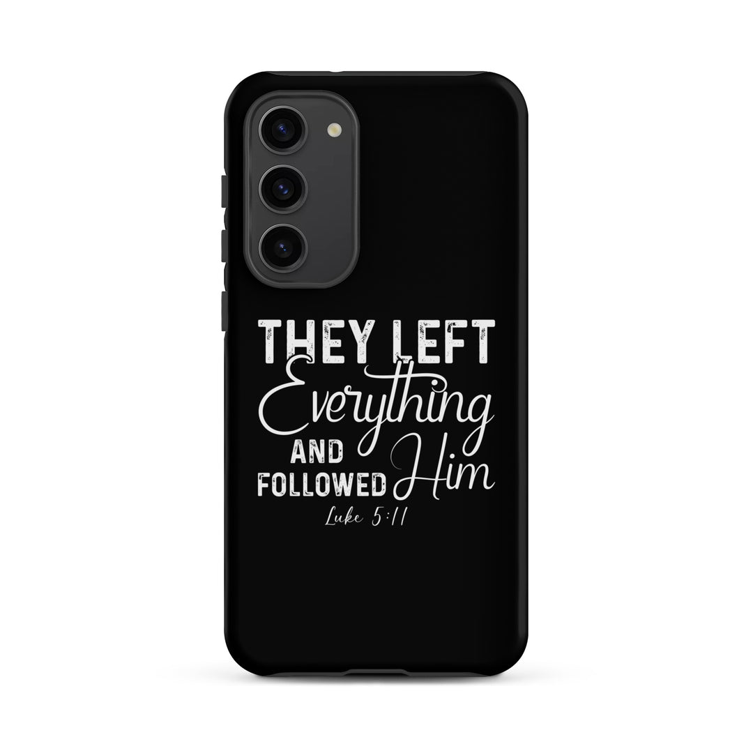 Christian Phone Case Left Everything Black for Samsung® Samsung® Phone Cases Matte Samsung Galaxy S23 Plus 