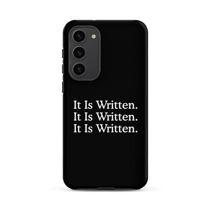 Christian Phone Case It Is Written Black for Samsung® Samsung® Phone Cases Matte Samsung Galaxy S23 Plus 