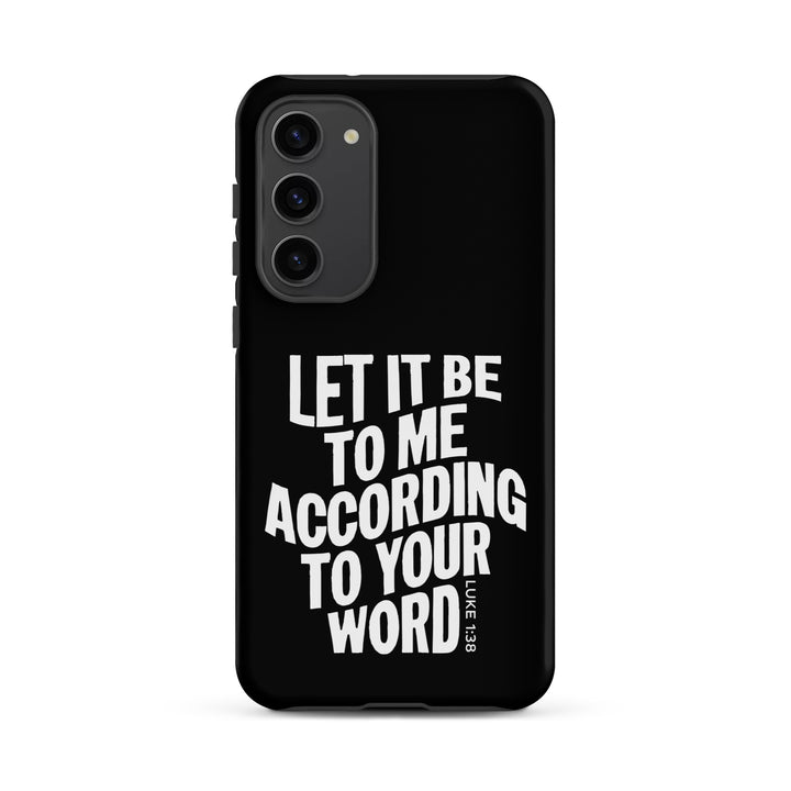 Christian Phone Case According To Your Word Black for Samsung® Samsung® Phone Cases Matte Samsung Galaxy S23 Plus 