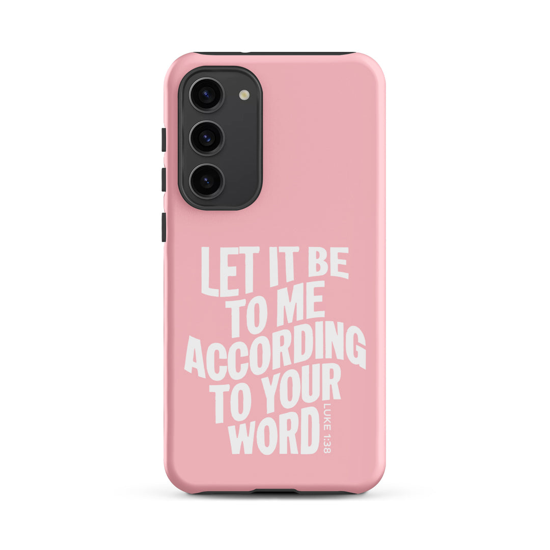 Christian Phone Case According To Your Word Pink for Samsung® Samsung® Phone Cases Matte Samsung Galaxy S23 Plus 