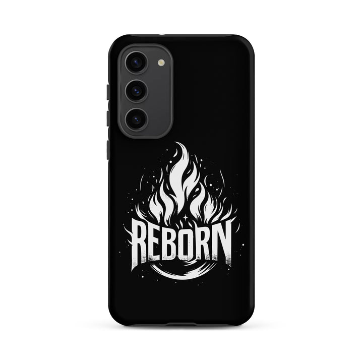 Christian Phone Case Reborn Black for Samsung® Samsung® Phone Cases Matte Samsung Galaxy S23 Plus 