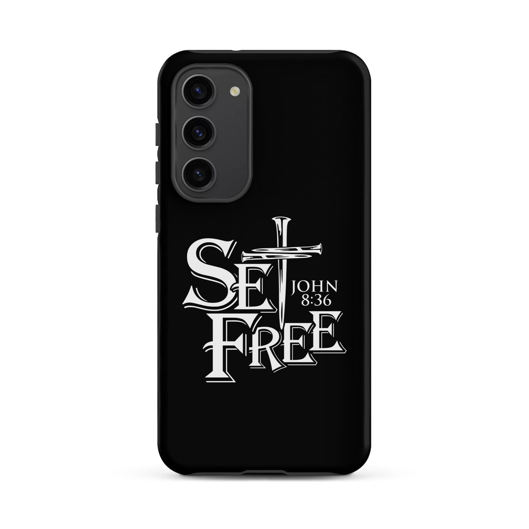 Christian Phone Case Set Free Black for Samsung® Samsung® Phone Cases Matte Samsung Galaxy S23 Plus 