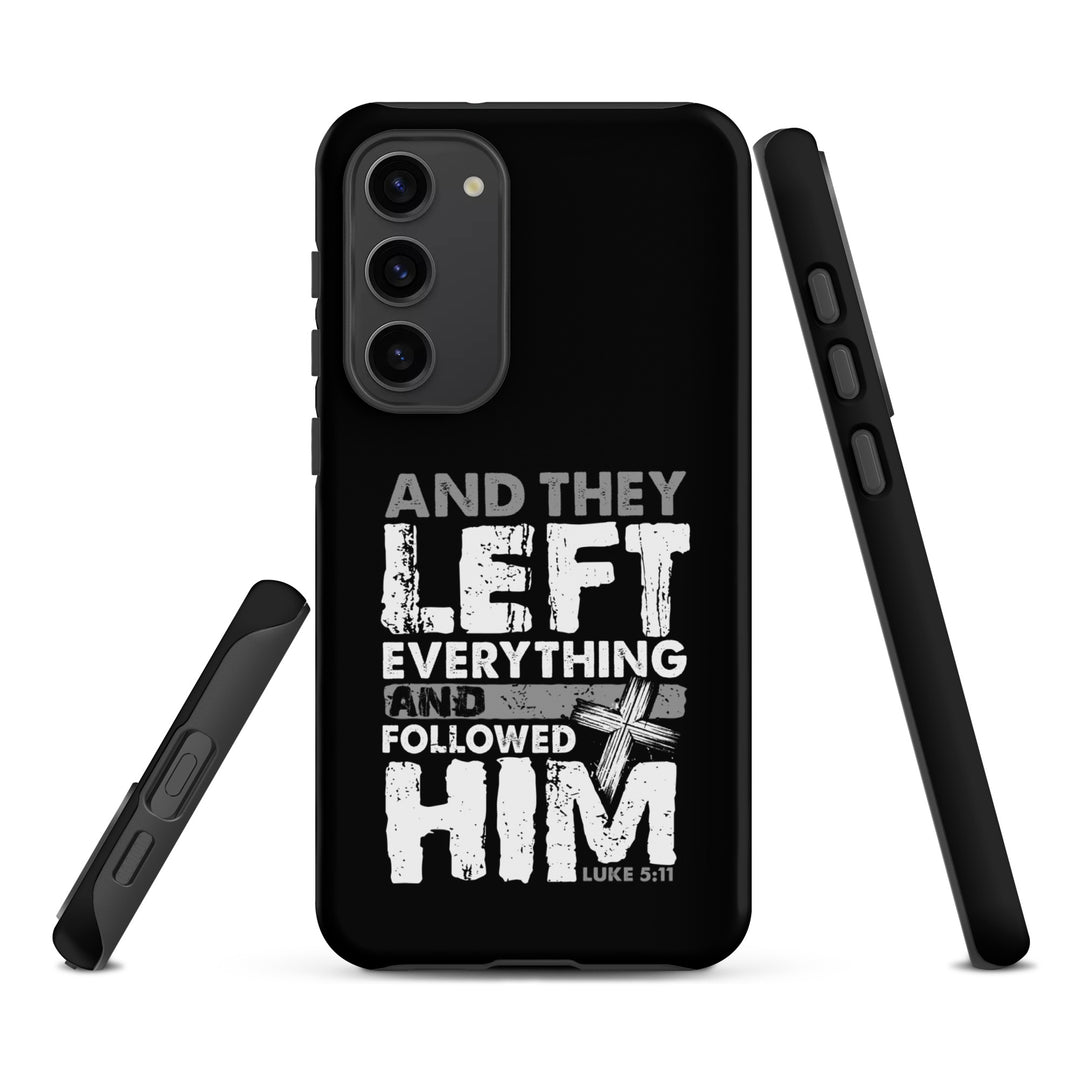 Christian Phone Case Left Everything Cross Black for Samsung® Samsung® Phone Cases   