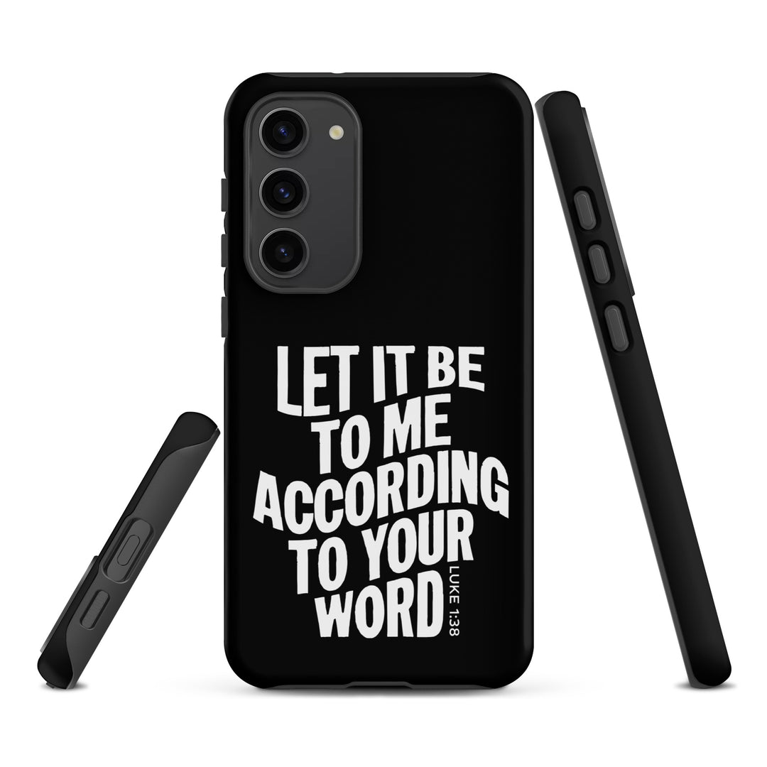 Christian Phone Case According To Your Word Black for Samsung® Samsung® Phone Cases   