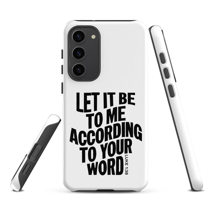 Christian Phone Case According To Your Word White for Samsung® Samsung® Phone Cases   