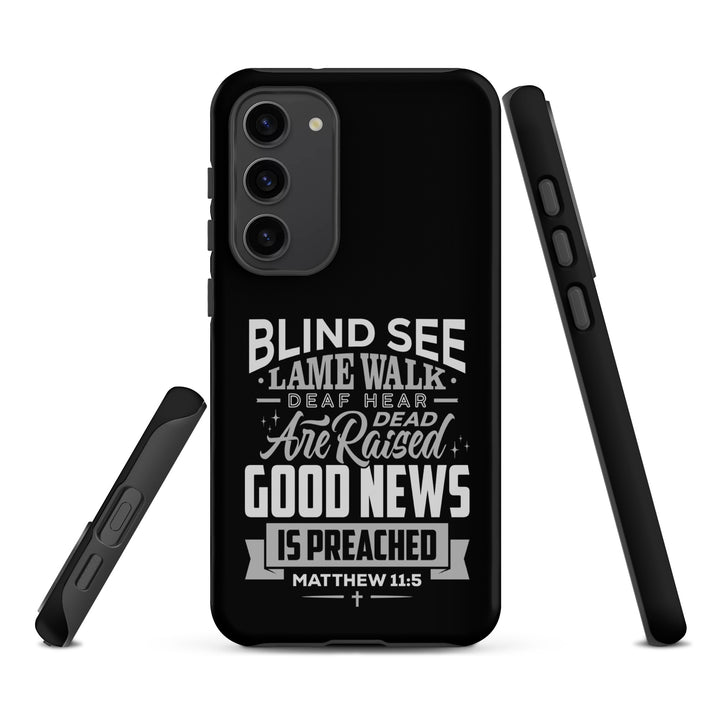 Christian Phone Case Go and Tell John Black for Samsung® Samsung® Phone Cases   