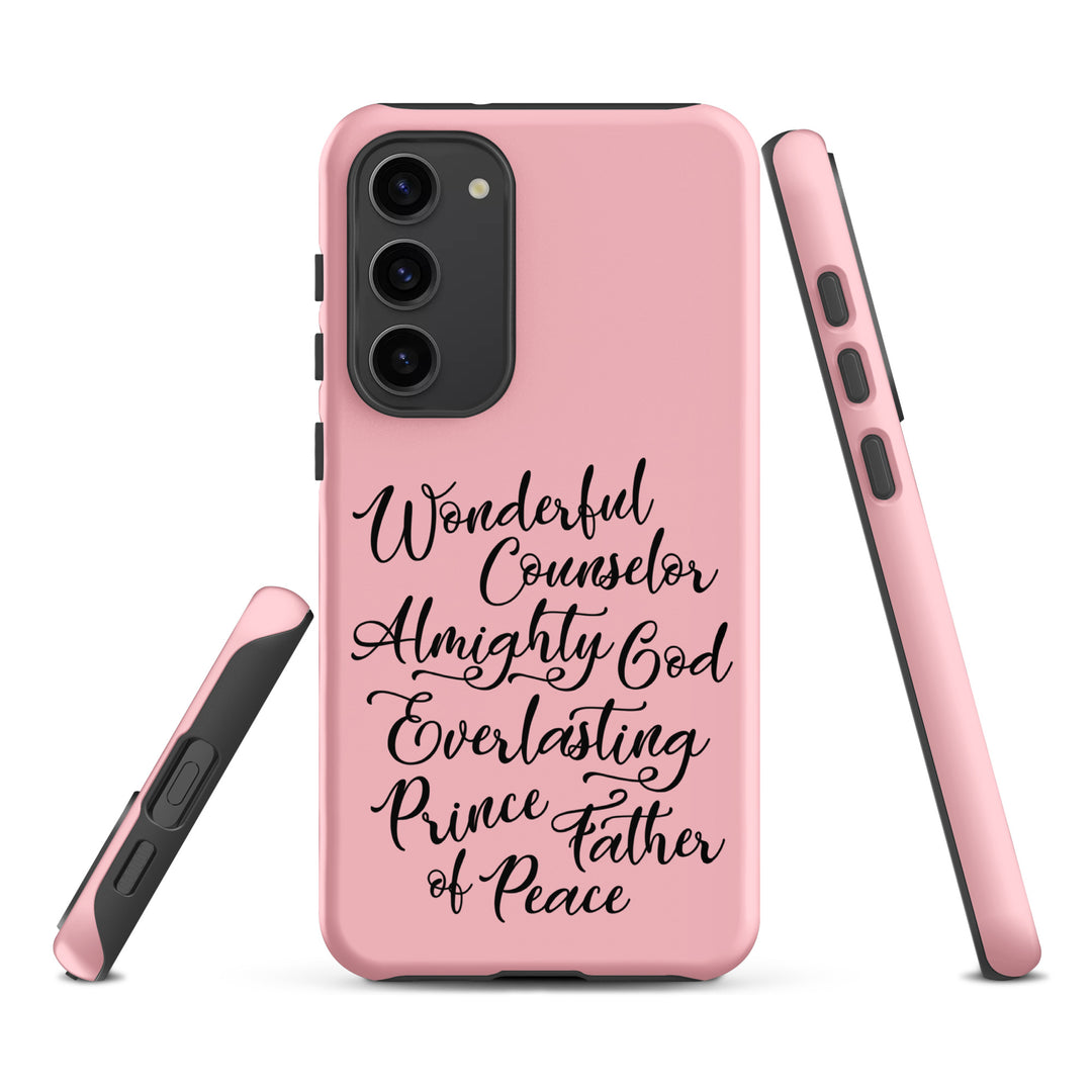 Christian Phone Case Wonderful Counselor Pink for Samsung® Samsung® Phone Cases   