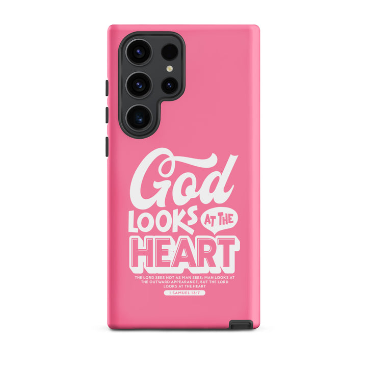 Christian Phone Case God Looks At Heart  for Samsung® Samsung® Phone Cases Matte Samsung Galaxy S23 Ultra 