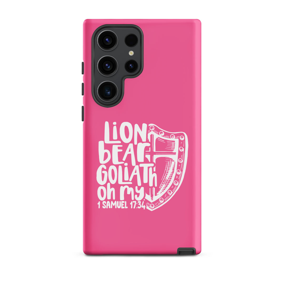 Christian Phone Case Lion Bear Goliath Oh My for Samsung® Samsung® Phone Cases Matte Samsung Galaxy S23 Ultra 