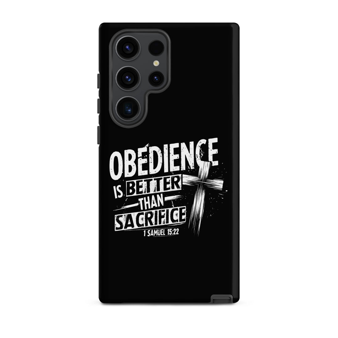 Christian Phone Case Obedience Is Better for Samsung® Samsung® Phone Cases Matte Samsung Galaxy S23 Ultra 