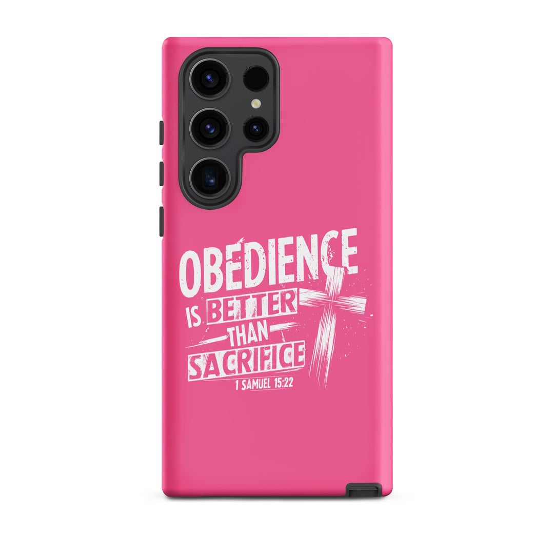 Christian Phone Case Obedience Is Better for Samsung® Samsung® Phone Cases Matte Samsung Galaxy S23 Ultra 