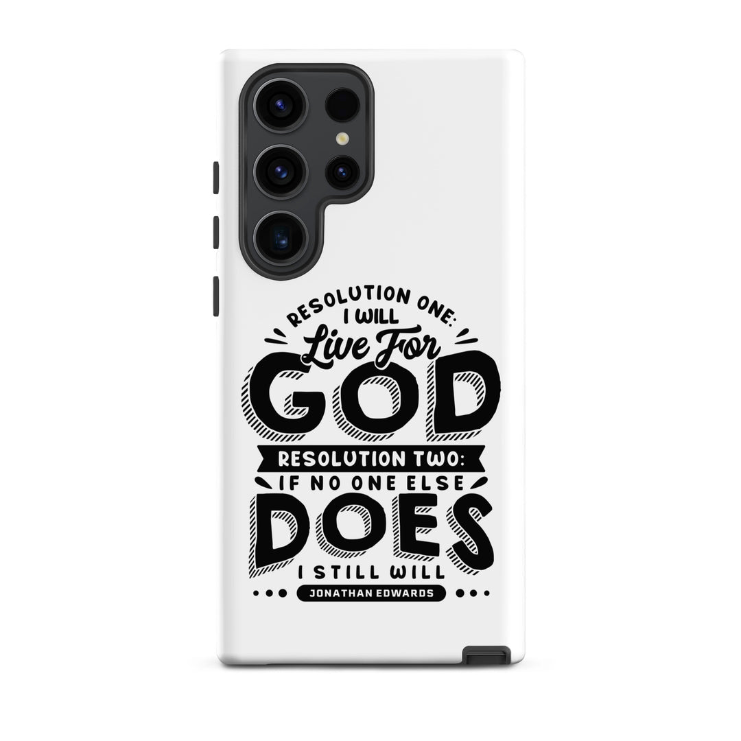 Christian Phone Case Live For God White for Samsung® Samsung® Phone Cases Matte Samsung Galaxy S23 Ultra 