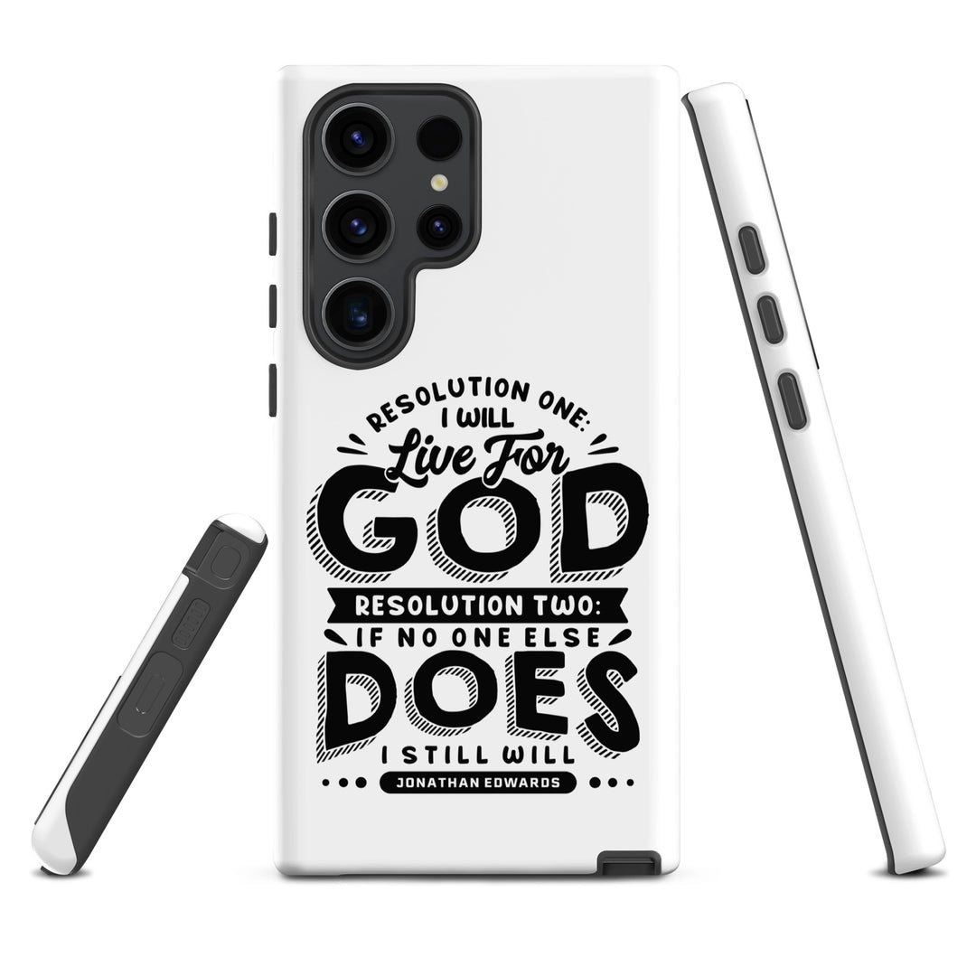 Christian Phone Case Live For God White for Samsung® Samsung® Phone Cases   