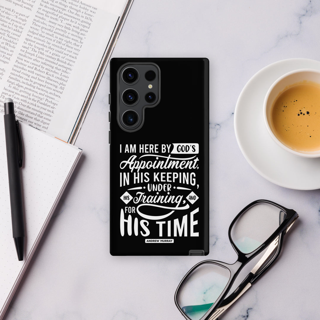 Christian Phone Case His Time Black for Samsung® Samsung® Phone Cases   