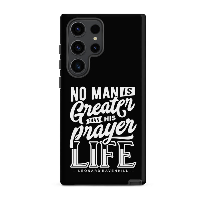 Christian Phone Case Prayer Life Black for Samsung® Samsung® Phone Cases Matte Samsung Galaxy S23 Ultra 