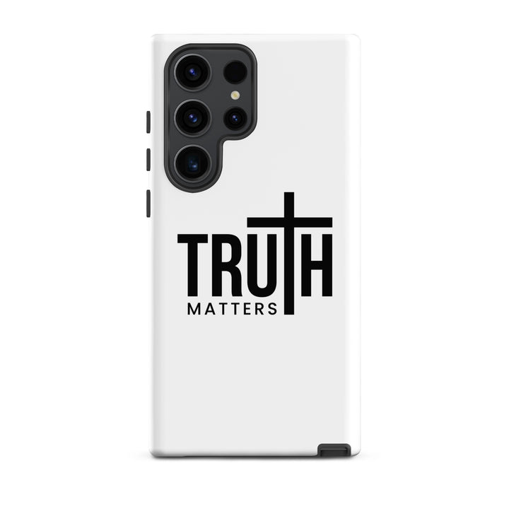 Christian Phone Case Truth Matters White for Samsung® Samsung® Phone Cases Matte Samsung Galaxy S23 Ultra 