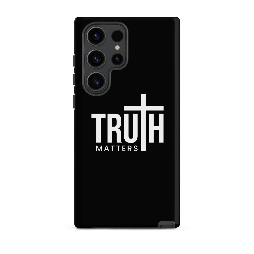 Christian Phone Case Truth Matters Black for Samsung® Samsung® Phone Cases Matte Samsung Galaxy S23 Ultra 