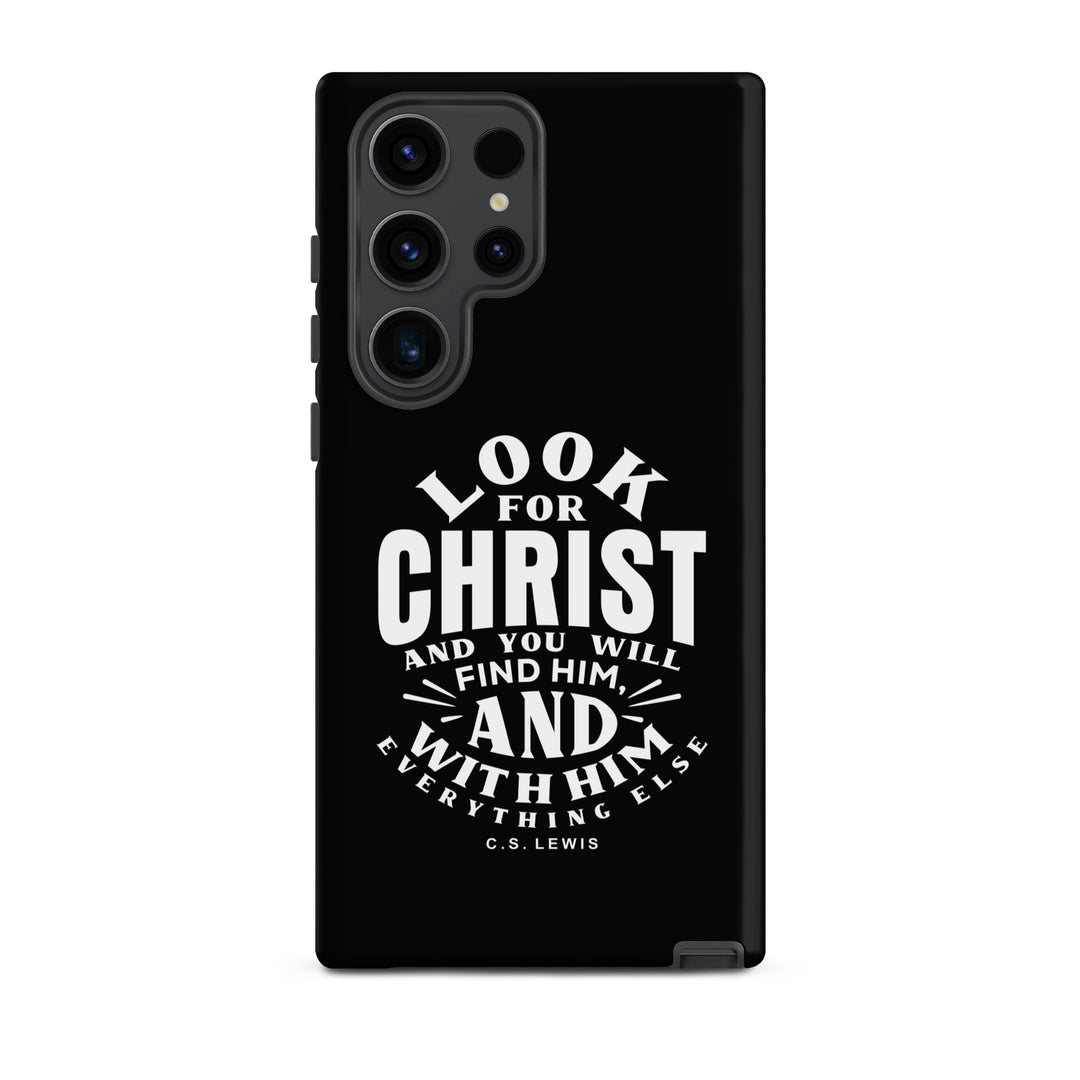 Christian Phone Case Look For Christ Black for Samsung® Samsung® Phone Cases Matte Samsung Galaxy S23 Ultra 