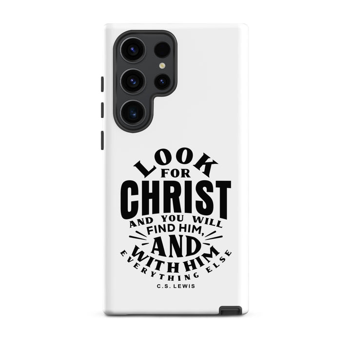 Christian Phone Case Look For Christ White for Samsung® Samsung® Phone Cases Matte Samsung Galaxy S23 Ultra 