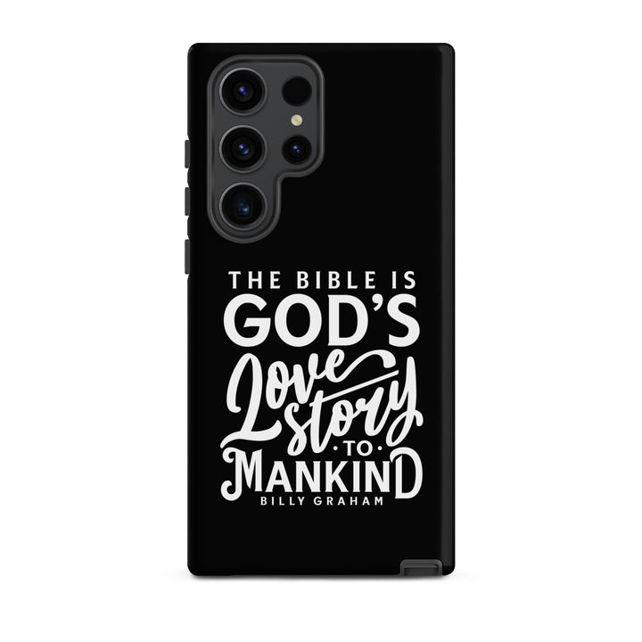 Christian Phone Case God's Love Story Black for Samsung® Samsung® Phone Cases Matte Samsung Galaxy S23 Ultra 