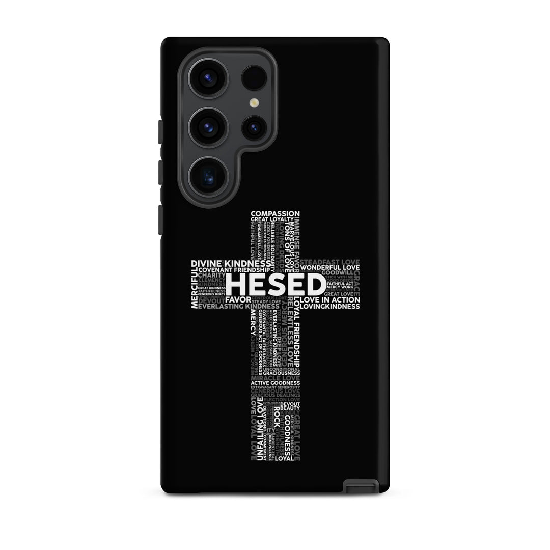 Christian Phone Case Hesed Cross Black for Samsung® Samsung® Phone Cases   