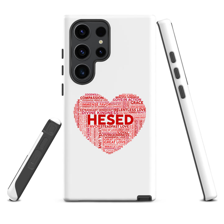 Christian Phone Case Hesed Heart White for Samsung® Samsung® Phone Cases   