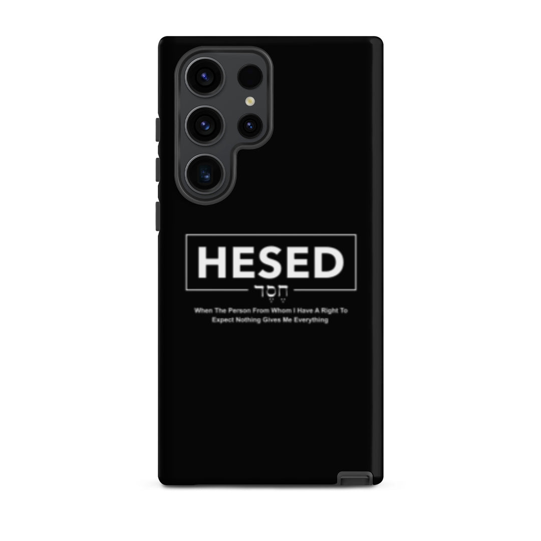 Christian Phone Case Hesed Everything Black for Samsung® Samsung® Phone Cases Matte Samsung Galaxy S23 Ultra 