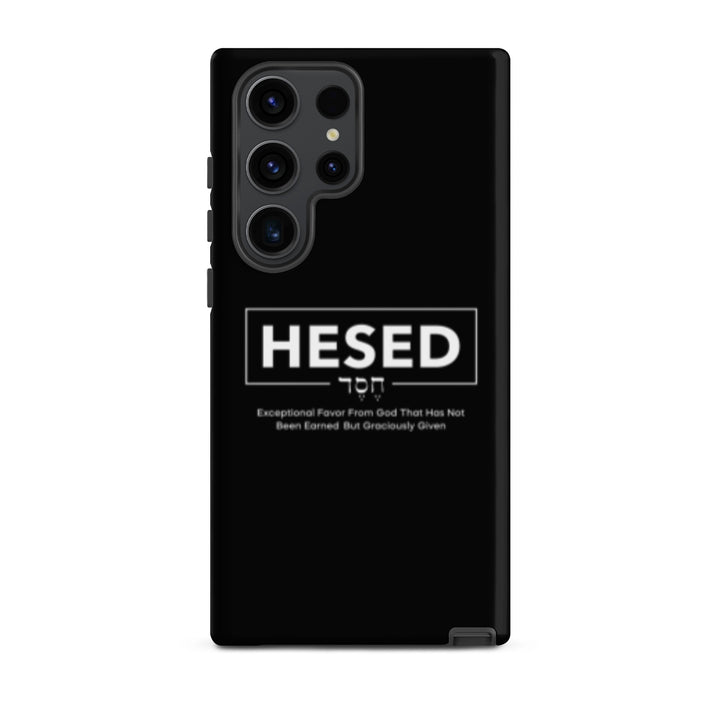 Christian Phone Case Hesed Hebrew Exceptional Favor Black for Samsung® Samsung® Phone Cases Matte Samsung Galaxy S23 Ultra 