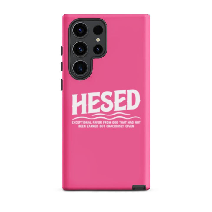 Christian Phone Case Hesed Exceptional Favor Pink for Samsung® Samsung® Phone Cases Matte Samsung Galaxy S23 Ultra 