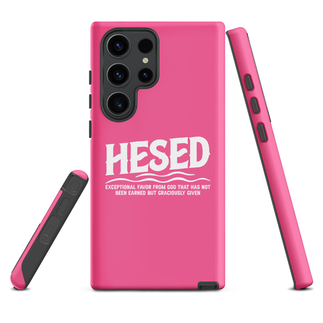 Christian Phone Case Hesed Exceptional Favor Pink for Samsung® Samsung® Phone Cases   