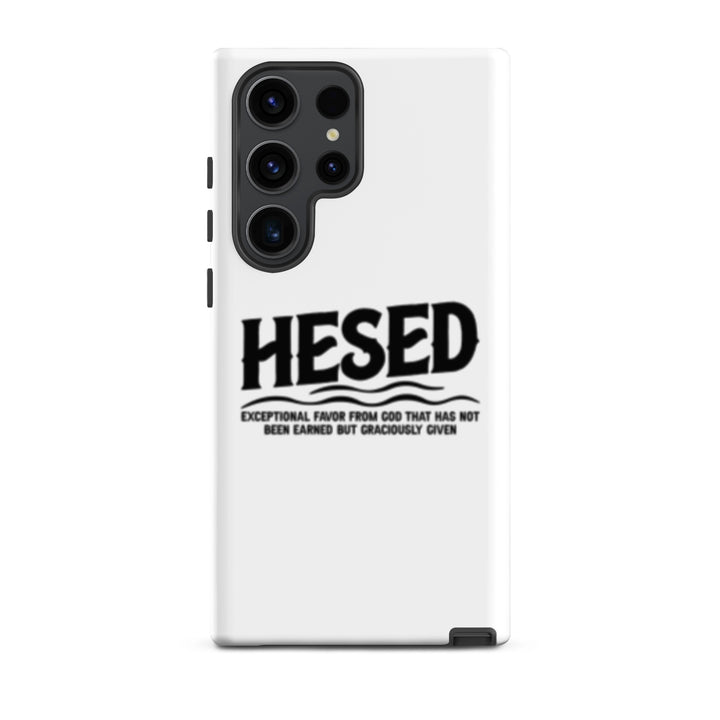 Christian Phone Case Hesed Exceptional Favor White for Samsung® Samsung® Phone Cases Matte Samsung Galaxy S23 Ultra 