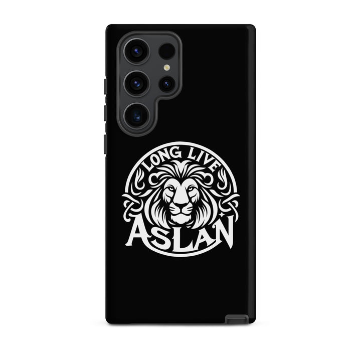 Christian Phone Case Long Live Aslan Black for Samsung® Samsung® Phone Cases Matte Samsung Galaxy S23 Ultra 