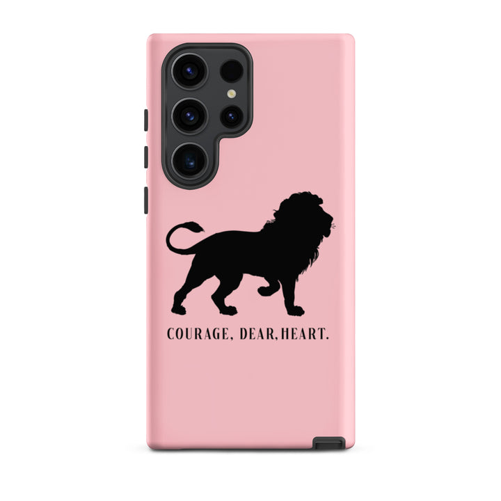 Christian Phone Case Courage Dear Heart Pink for Samsung® Samsung® Phone Cases Matte Samsung Galaxy S23 Ultra 