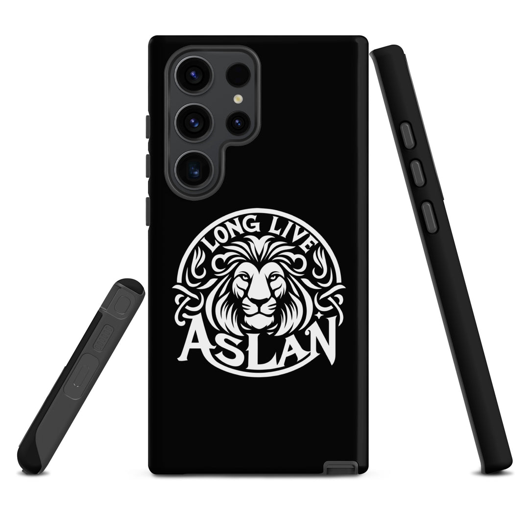 Christian Phone Case Long Live Aslan Black for Samsung® Samsung® Phone Cases   