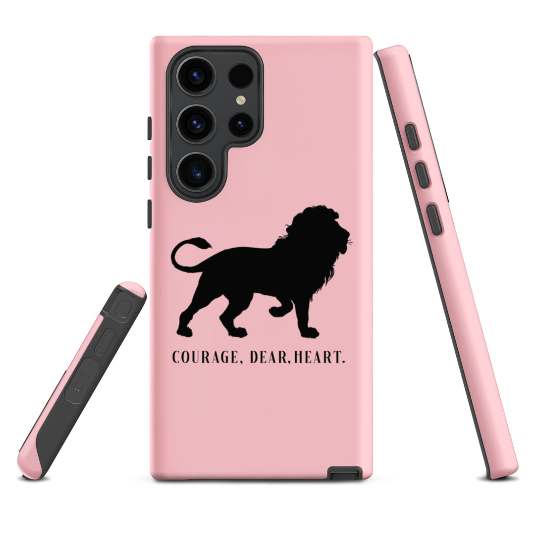 Christian Phone Case Courage Dear Heart Pink for Samsung® Samsung® Phone Cases   