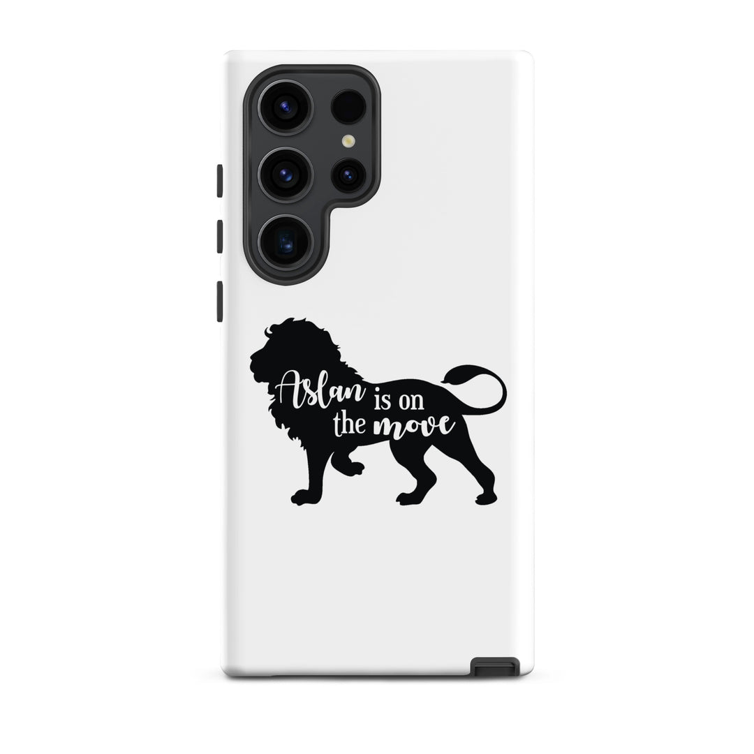 Christian Phone Case Aslan Is On The Move White for Samsung® Samsung® Phone Cases Matte Samsung Galaxy S23 Ultra 