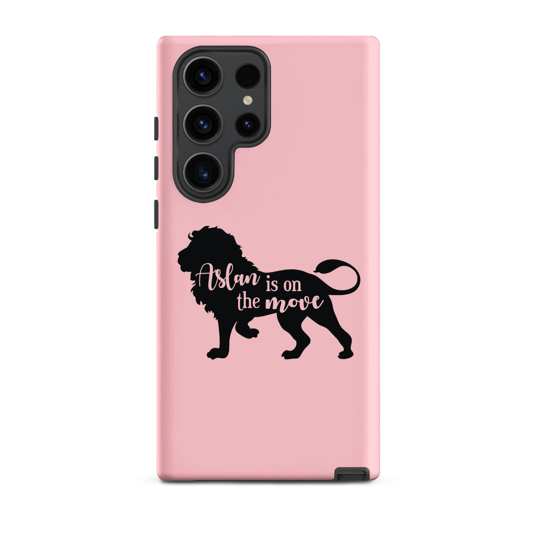 Christian Phone Case Aslan Is On The Move Pink for Samsung® Samsung® Phone Cases Matte Samsung Galaxy S23 Ultra 