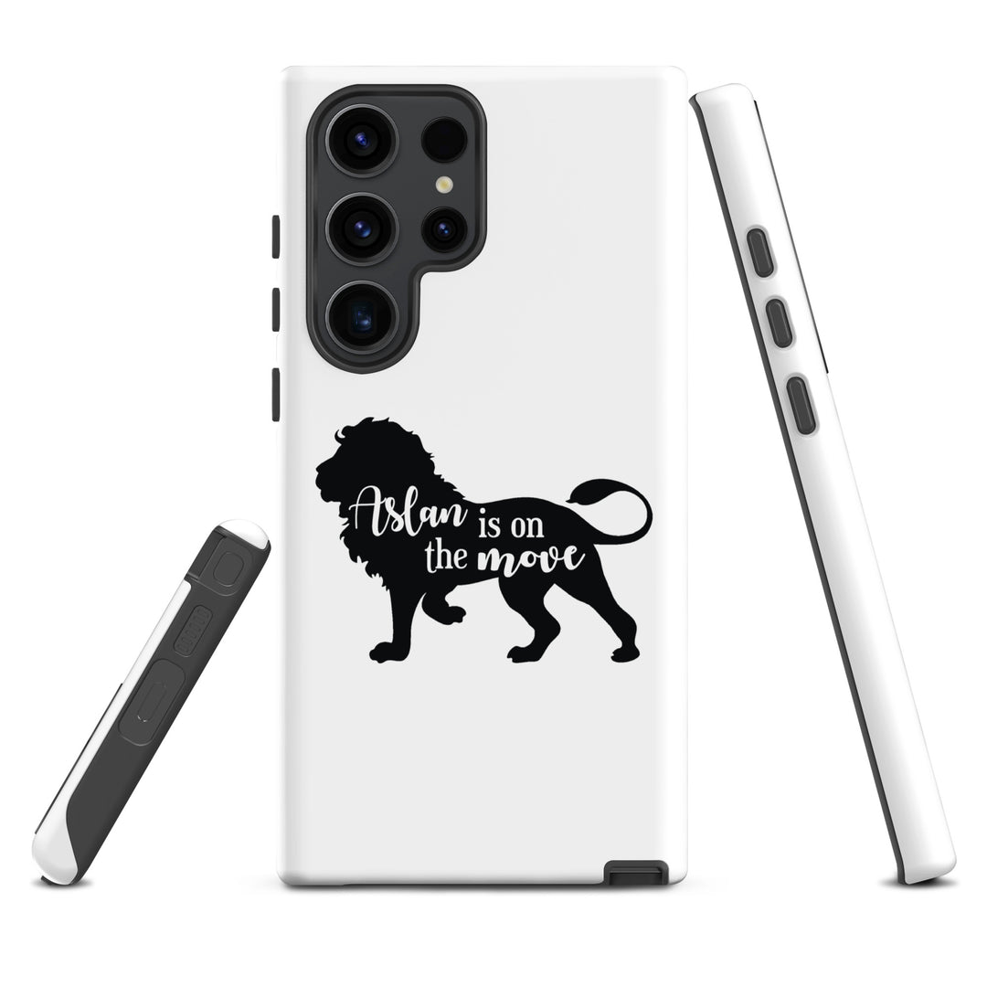 Christian Phone Case Aslan Is On The Move White for Samsung® Samsung® Phone Cases   