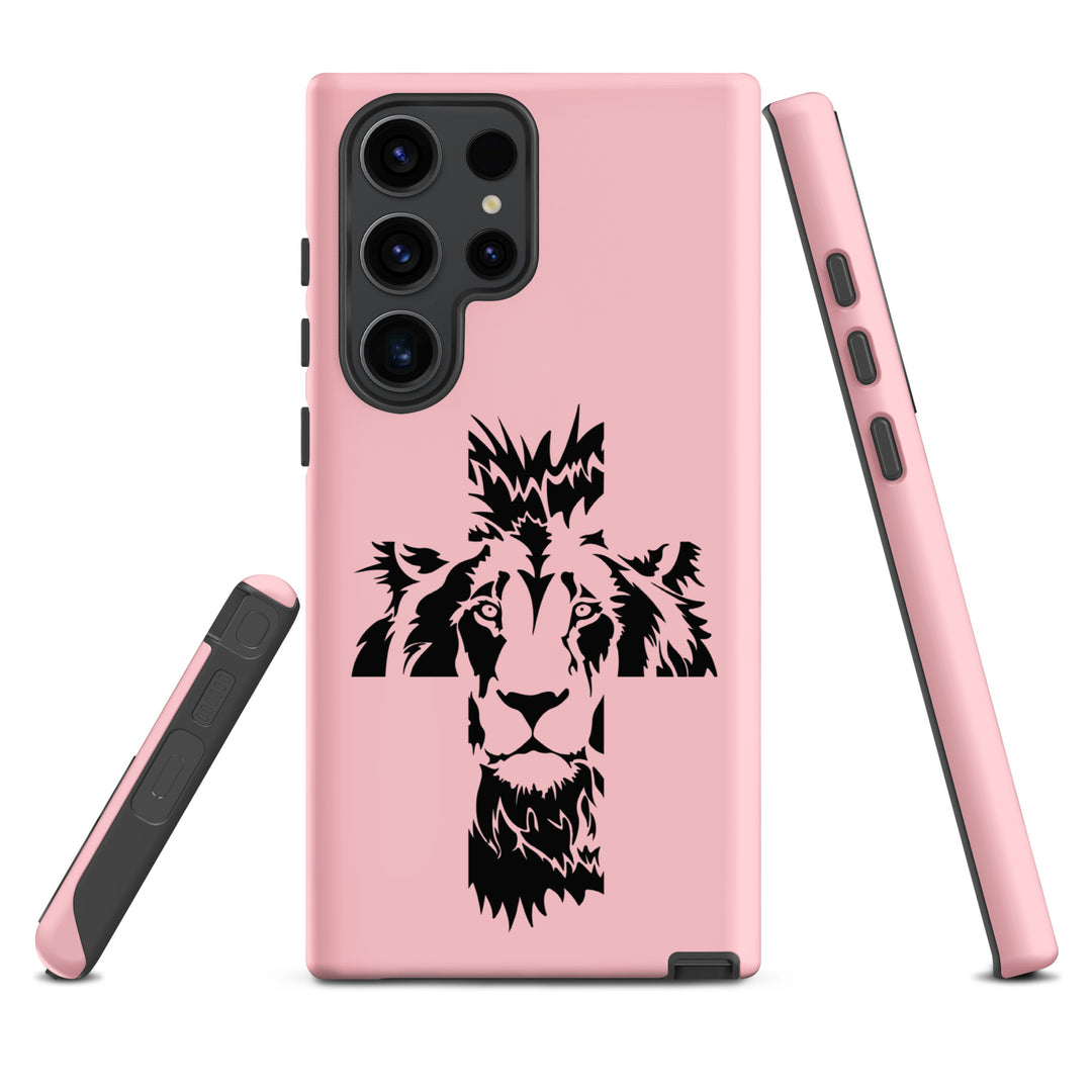 Christian Phone Case Aslan Cross Pink for Samsung® Samsung® Phone Cases   