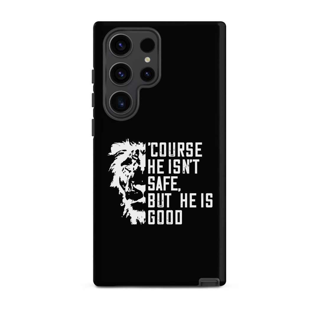 Christian Phone Case Christian Phone 'Course He Isn't Safe Black for Samsung® Samsung® Phone Cases Matte Samsung Galaxy S23 Ultra 