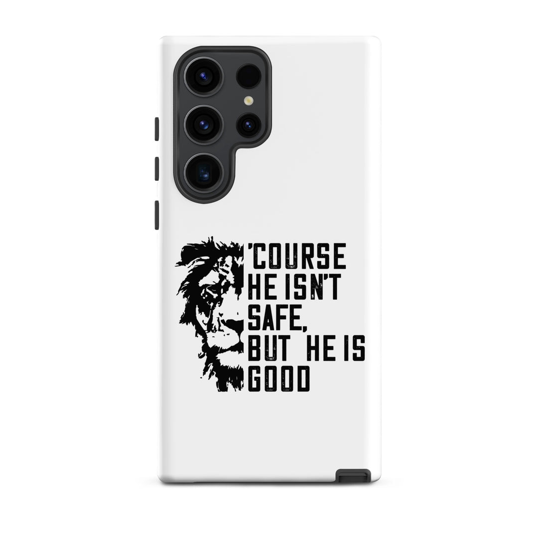 Christian Phone Case 'Course He Isn't Safe White for Samsung® Samsung® Phone Cases Matte Samsung Galaxy S23 Ultra 