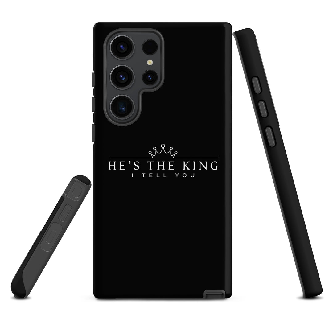 Christian Phone Case He's The King Black for Samsung® Samsung® Phone Cases   