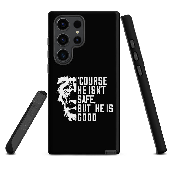 Christian Phone Case Christian Phone 'Course He Isn't Safe Black for Samsung® Samsung® Phone Cases   